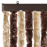 Insect Curtain Beige and Light Brown 56x185 cm Chenille