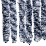 Insect Curtain Blue, White and Silver 90x220 cm Chenille