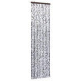 Insect Curtain Brown and Beige 56x185 cm Chenille - Front View
