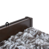 Insect Curtain Brown and Beige 56x185 cm Chenille - Top-Down View
