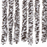 Insect Curtain Brown and Beige 100x220 cm Chenille - 45-Degree Angle