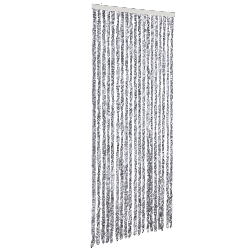 Insect Curtain White and Grey 56x185 cm Chenille