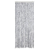 Insect Curtain White and Grey 56x185 cm Chenille - Side View