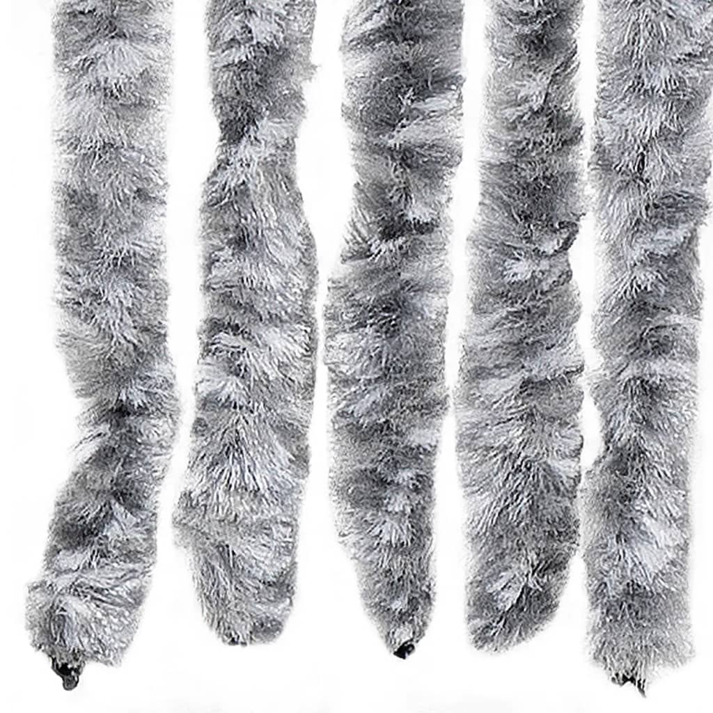 Insect Curtain White and Grey 56x185 cm Chenille