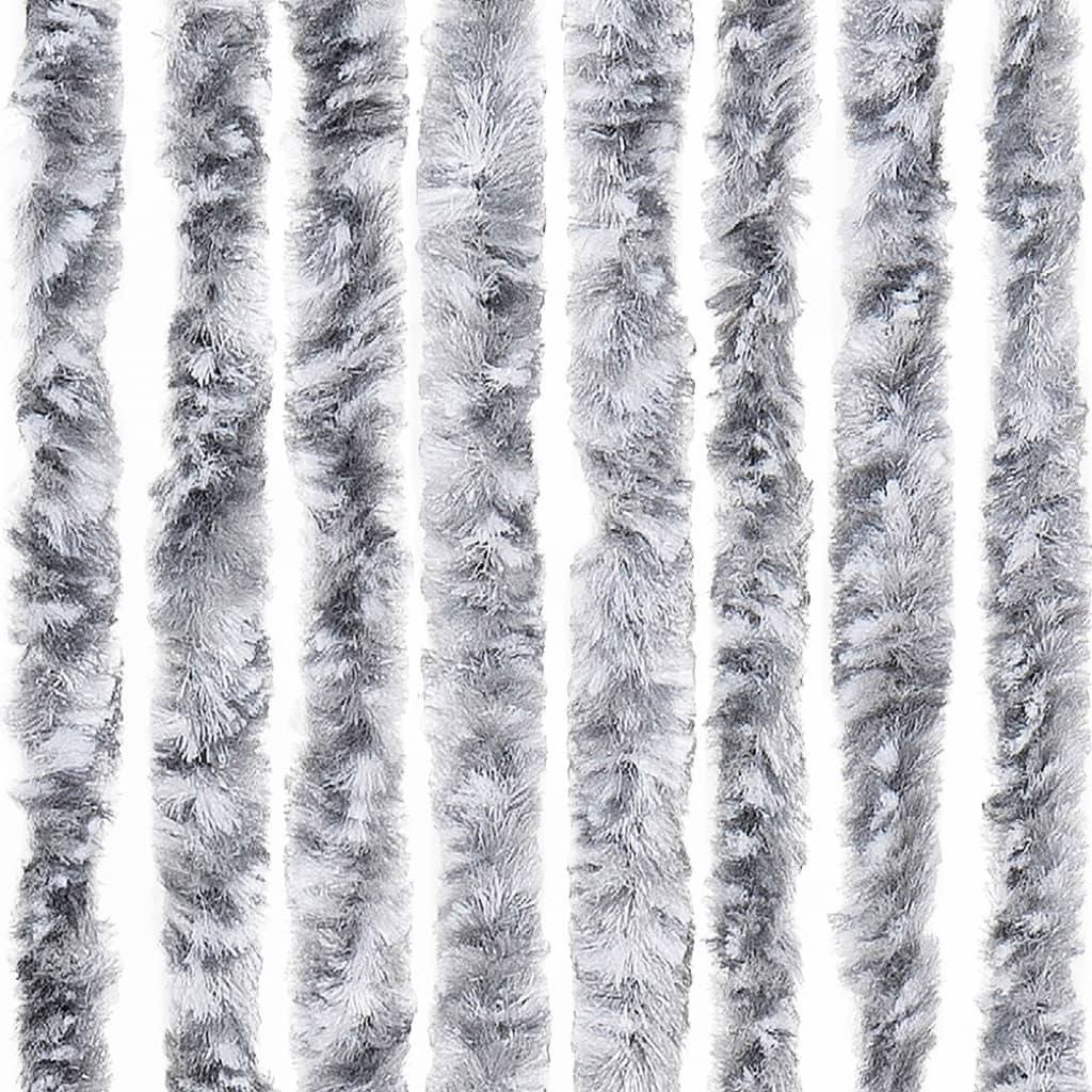 Insect Curtain White and Grey 56x185 cm Chenille