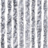 Insect Curtain White and Grey 56x185 cm Chenille - Rear View