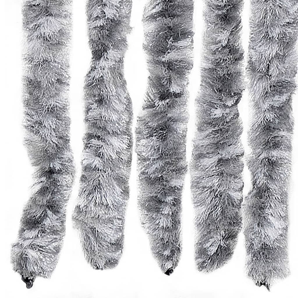 Insect Curtain White and Grey 100x220 cm Chenille