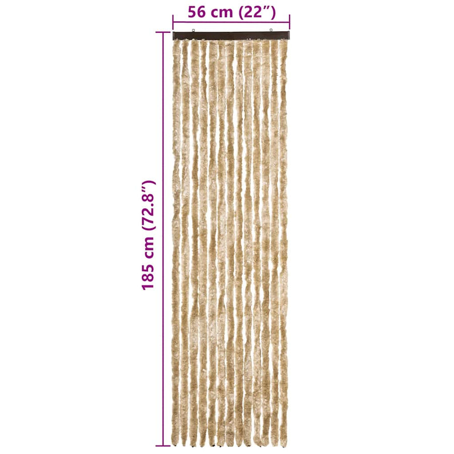 Insect Curtain Beige 56x185 cm Chenille