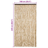 Insect Curtain Beige 100x220 cm Chenille - Close-Up Angle