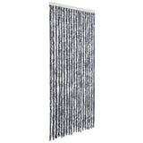 Insect Curtain Silver 56x185 cm Chenille - Front View