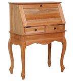 Secretary Desk 78x42x103 cm Solid Mahogany Wood - Front View