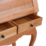 Secretary Desk 78x42x103 cm Solid Mahogany Wood - Close-Up Angle