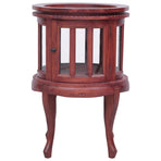 Vitrine Cabinet Brown 50x50x76 cm Solid Mahogany Wood