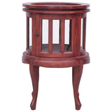 Vitrine Cabinet Brown 50x50x76 cm Solid Mahogany Wood - Front View