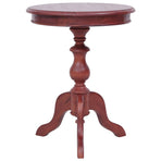 Side Table Brown 50x50x65 cm Solid Mahogany Wood