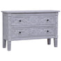 Sideboard with 2 Drawers 90x30x60 cm Solid Mahogany Wood