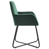 Dining Chairs 2 pcs Green Velvet - Top-Down View