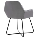 Dining Chairs 2 pcs Grey Velvet
