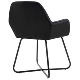 Dining Chairs 2 pcs Black Velvet - 45-Degree Angle