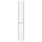 Gabion Baskets 3 pcs Galvanised Steel 25x25x197 cm