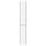 Gabion Baskets 3 pcs Galvanised Steel 25x25x197 cm - Top-Down View