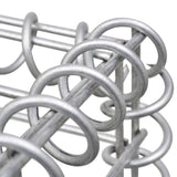 Gabion Baskets 3 pcs Galvanised Steel 25x25x197 cm - 45-Degree Angle