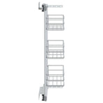 3-Tier Pull-out Kitchen Wire Basket Silver 47x15.5x55.5 cm
