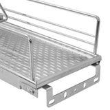 2-Tier Pull-out Kitchen Wire Basket Silver 47x15x54.5 cm