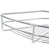 2-Tier Kitchen Wire Basket Silver 180 Degree 75x38x80 cm - Extra Image