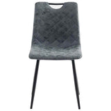 Dining Chairs 2 pcs Black Faux Leather