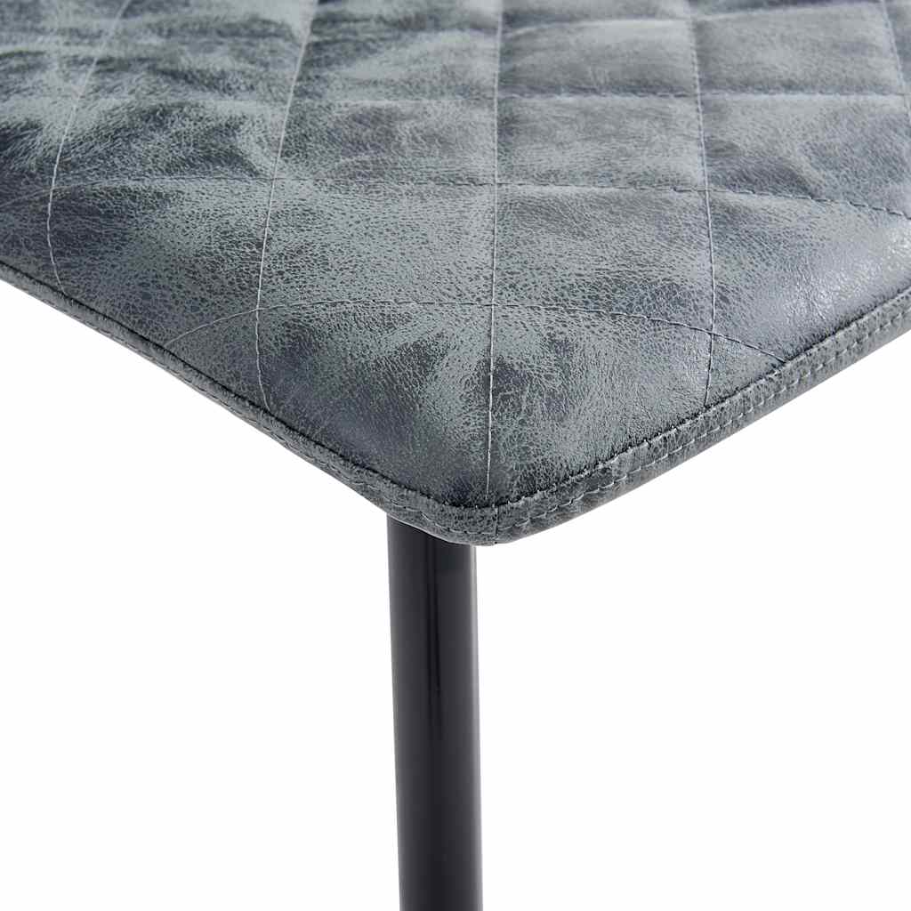 Dining Chairs 2 pcs Black Faux Leather