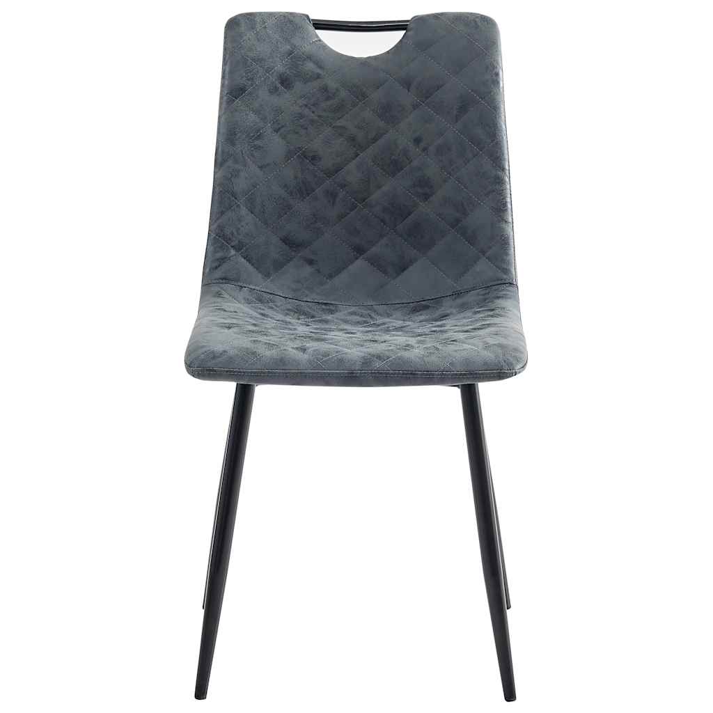 Dining Chairs 4 pcs Black Faux Leather