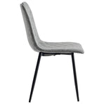 Dining Chairs 4 pcs Dark Grey Faux Leather