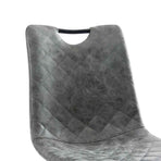 Dining Chairs 4 pcs Dark Grey Faux Leather