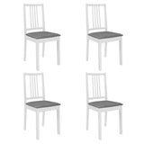 5 Piece Dining Set MDF White