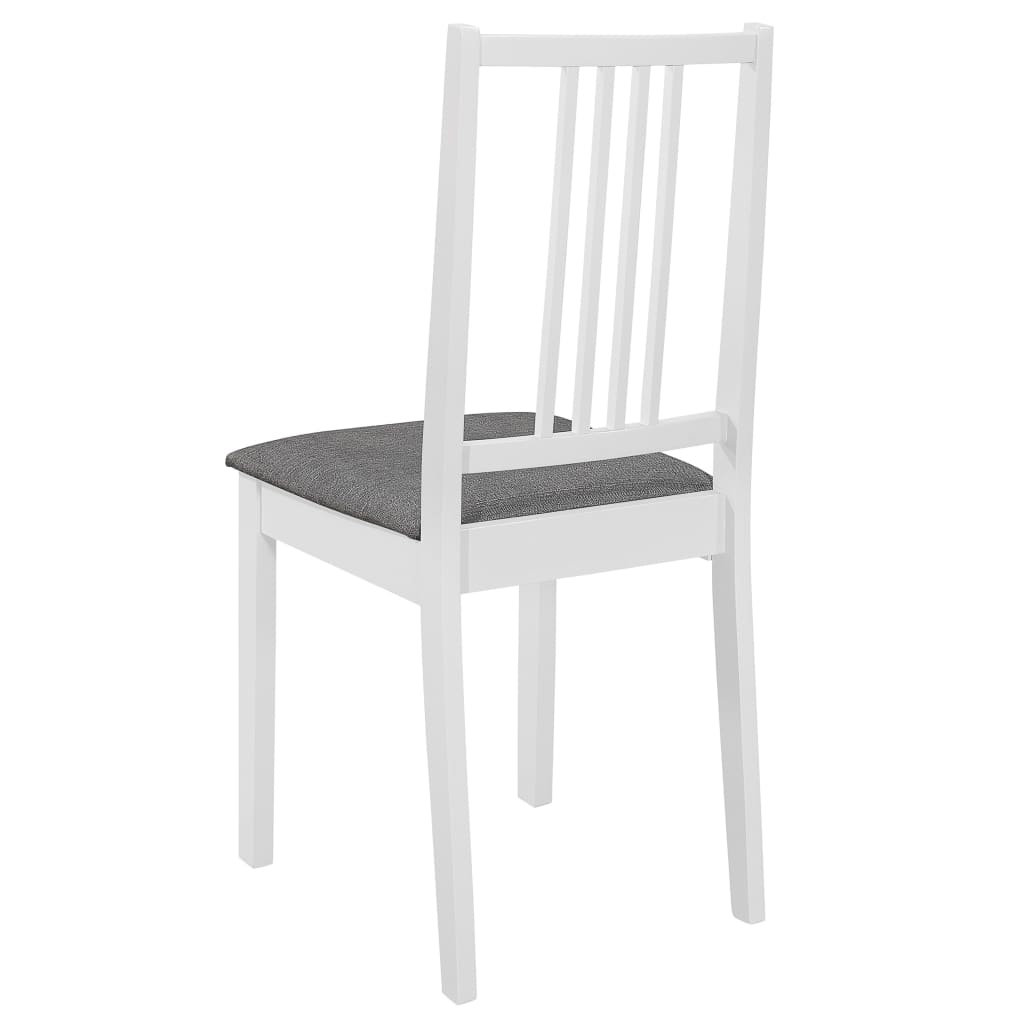 5 Piece Dining Set MDF White