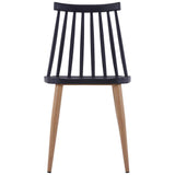Dining Chairs 6 pcs Black Plastic