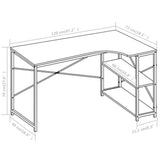 Computer Desk Black 120x72x70 cm