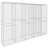 Gabion Wall with Cover Galvanised Steel 300x50x200 cm - Front View