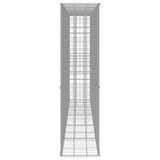 Gabion Wall with Cover Galvanised Steel 300x50x200 cm