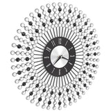 Wall Clock Metal 43 cm Black - Side View
