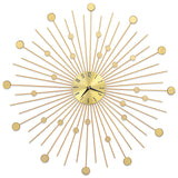 Wall Clock Metal 70 cm Golden