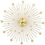 Wall Clock Metal 70 cm Golden