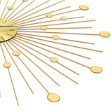 Wall Clock Metal 70 cm Golden