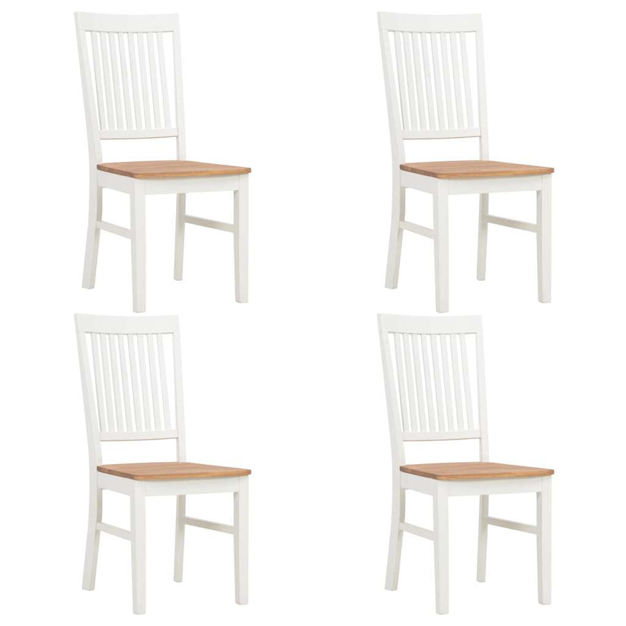 5 Piece Dining Set Solid Oak Wood