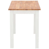 5 Piece Dining Set Solid Oak Wood - Extra Image