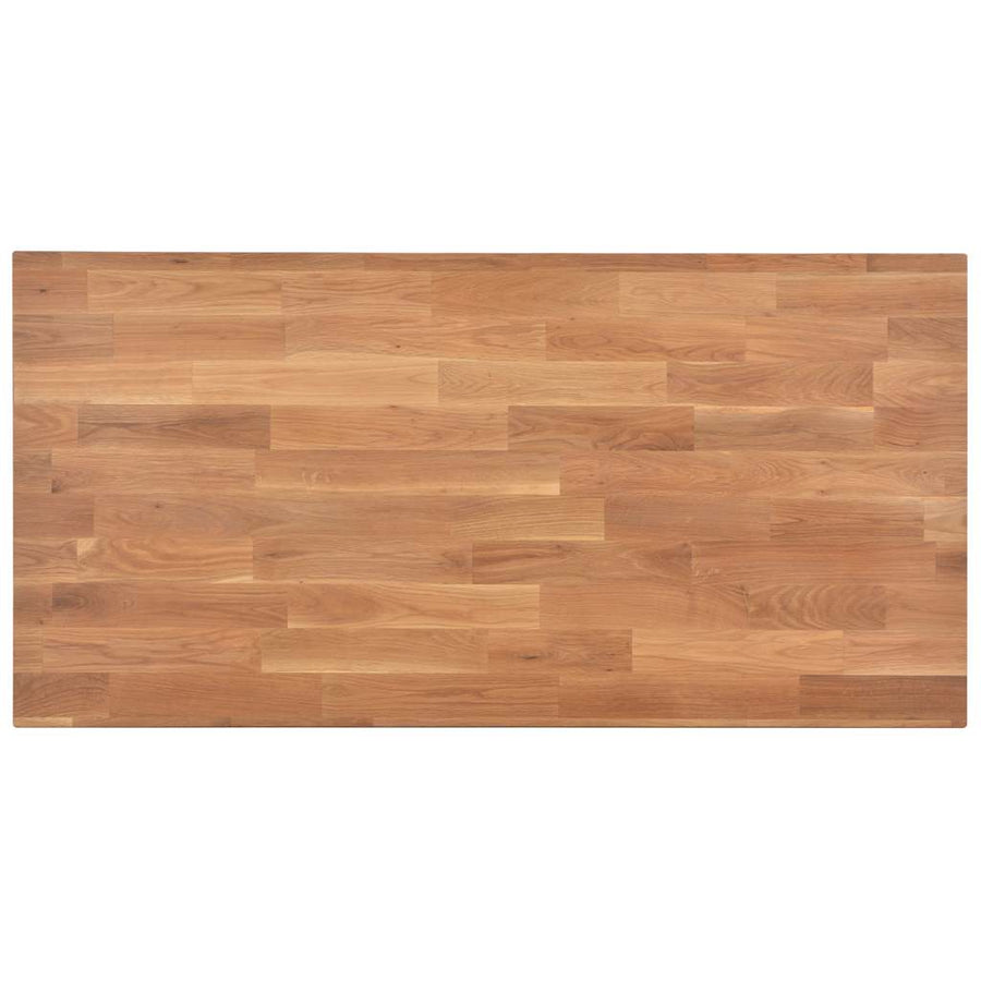 5 Piece Dining Set Solid Oak Wood