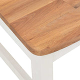 5 Piece Dining Set Solid Oak Wood