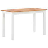 5 Piece Dining Set Solid Oak Wood
