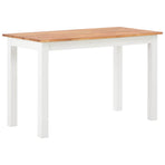 5 Piece Dining Set Solid Oak Wood